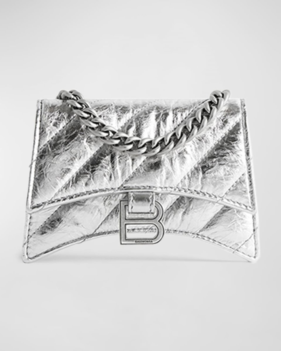 Crush Mini Metallic Quilted Chain Bag