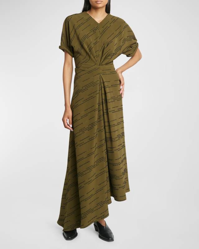 Vivienne Inverted Asymmetric Midi Dress