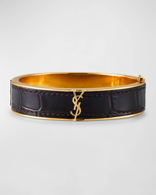 Cassandre Metal and Leather Bracelet