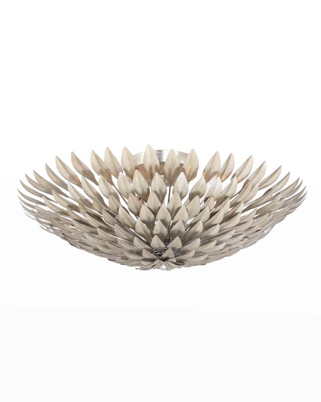 Brioche 6-Light Antiqued Silver Ceiling Mount Fixture