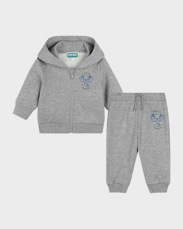 Boy's Animal & Logo-Print Two-Piece Set, Size 2-