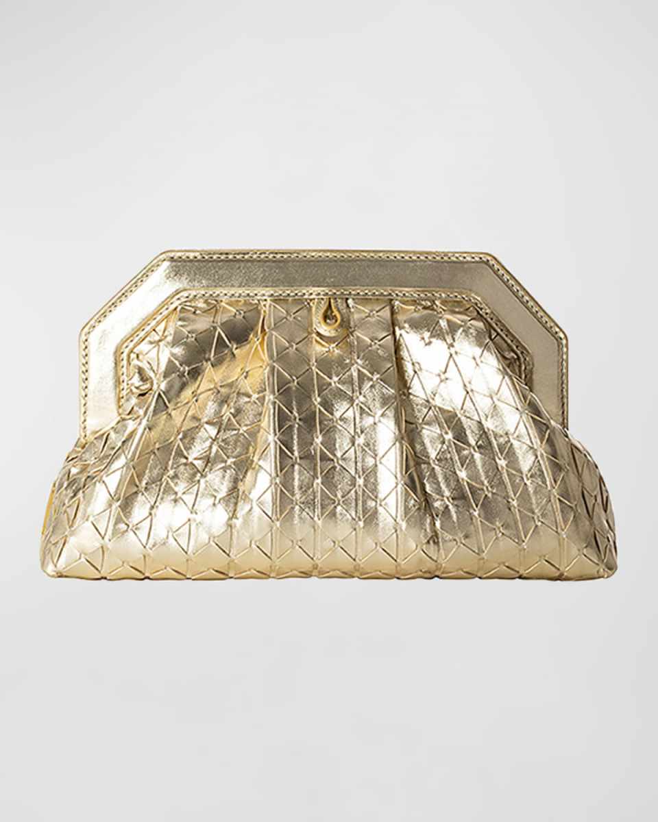 Secret Mosaic Leather Clutch Bag