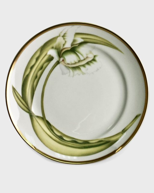 White Tulips Bread & Butter Plate