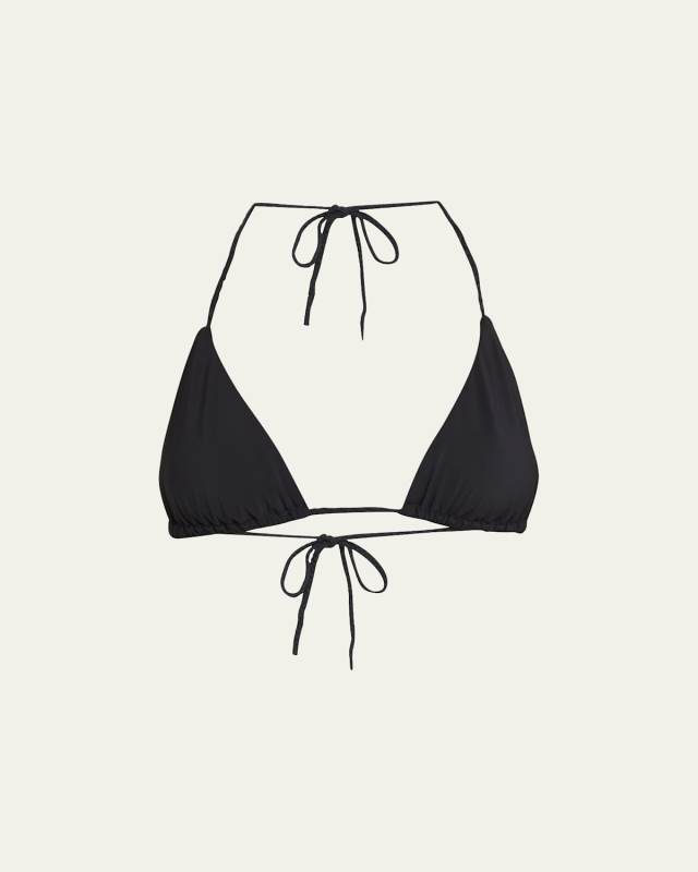 Braid-Tie Triangle Bikini Top