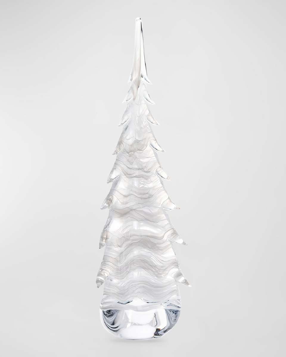 Snowdrift Evergreen Glass Tree, 26"