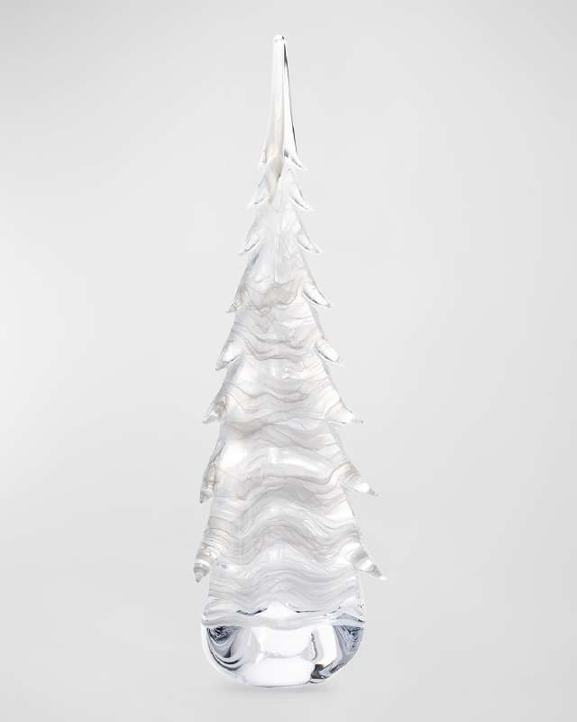 Snowdrift Evergreen Glass Tree, 26"