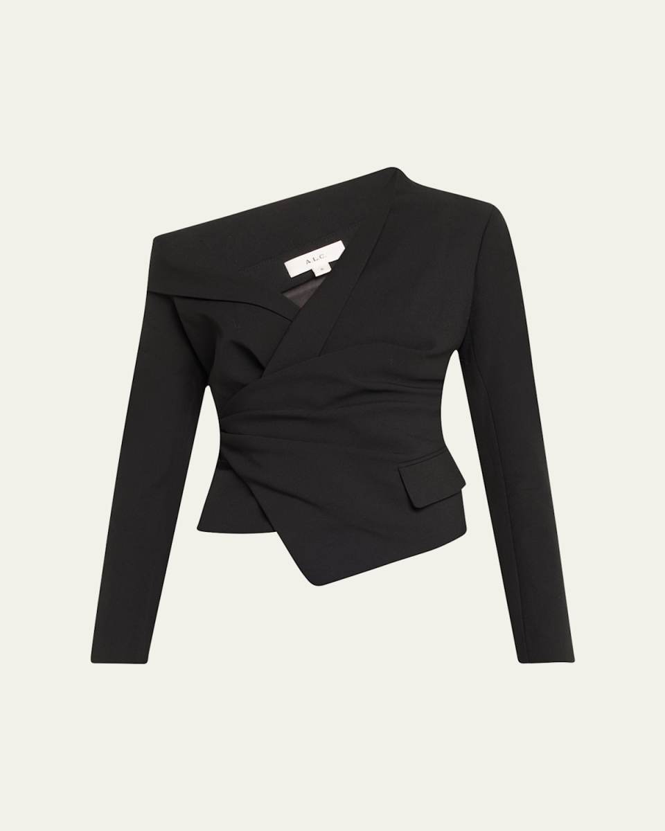 Skyla Gathered Blazer Top