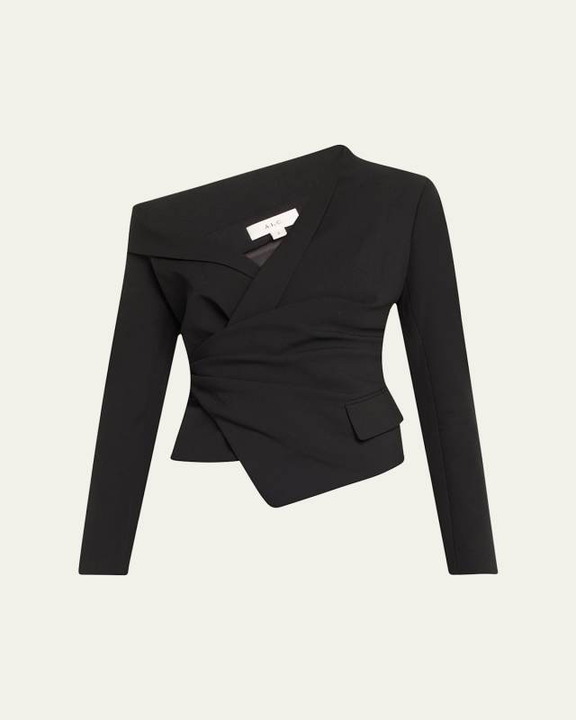 Skyla Gathered Blazer Top