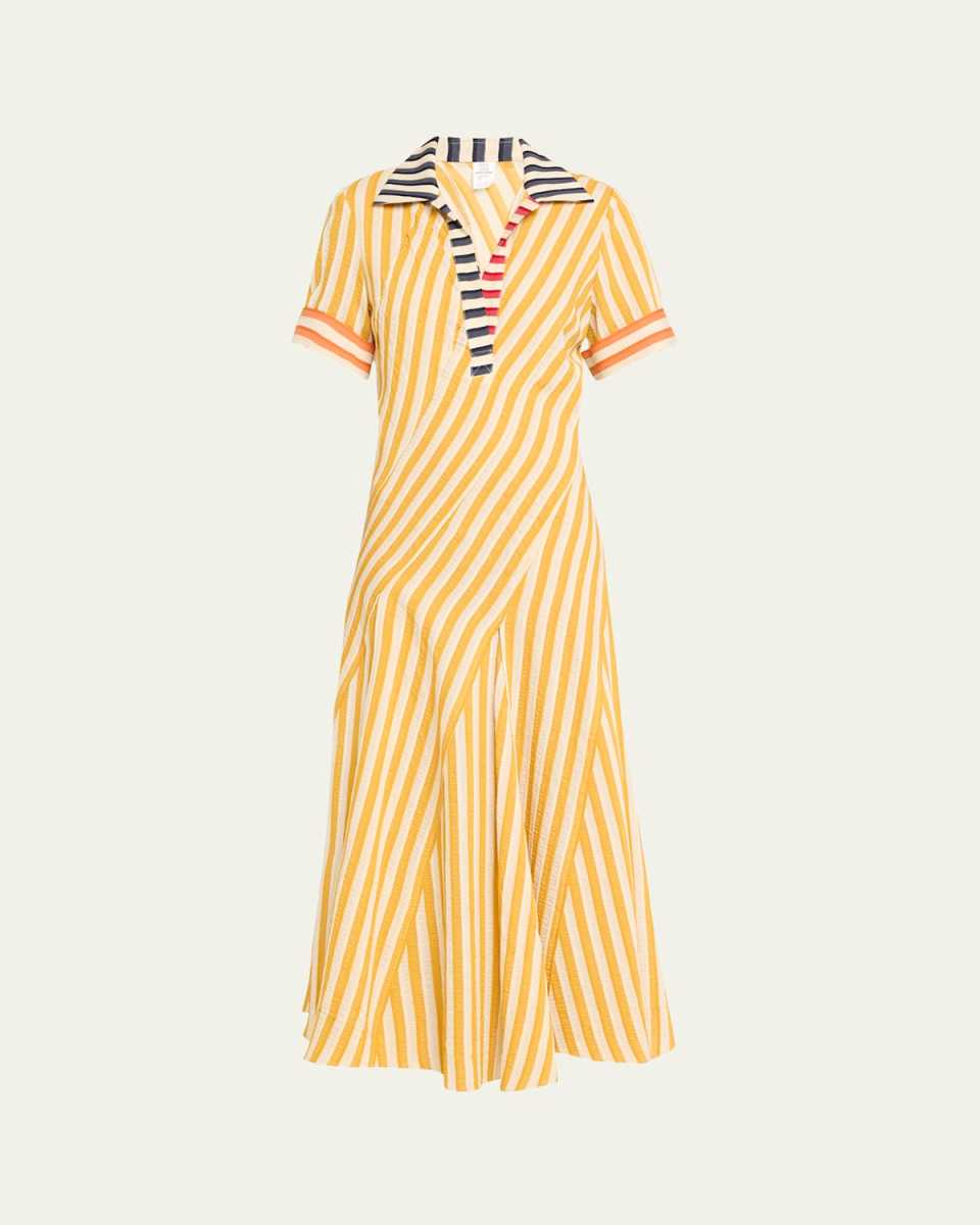 Plot Twist Multi-Striped Polo Dress