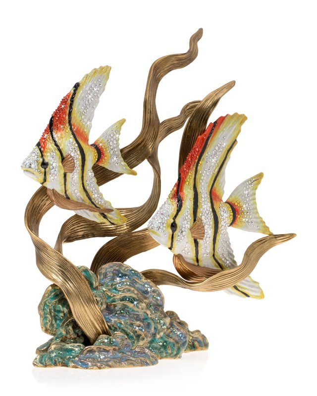 Angel Fish & Seagrass Figurine