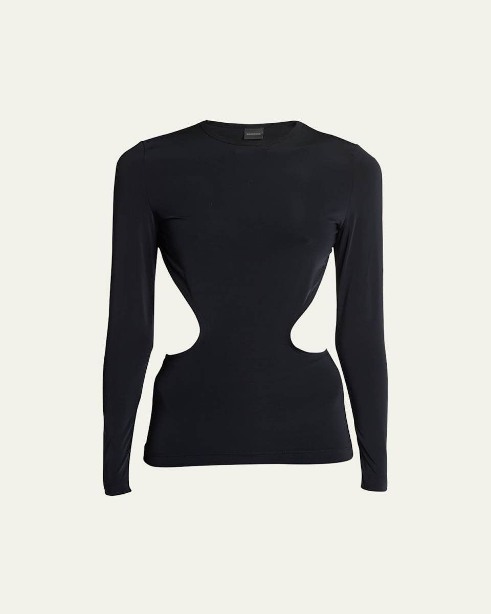 Cutout Long-Sleeve Top