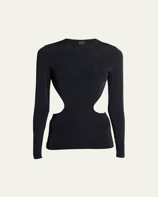 Cutout Long-Sleeve Top