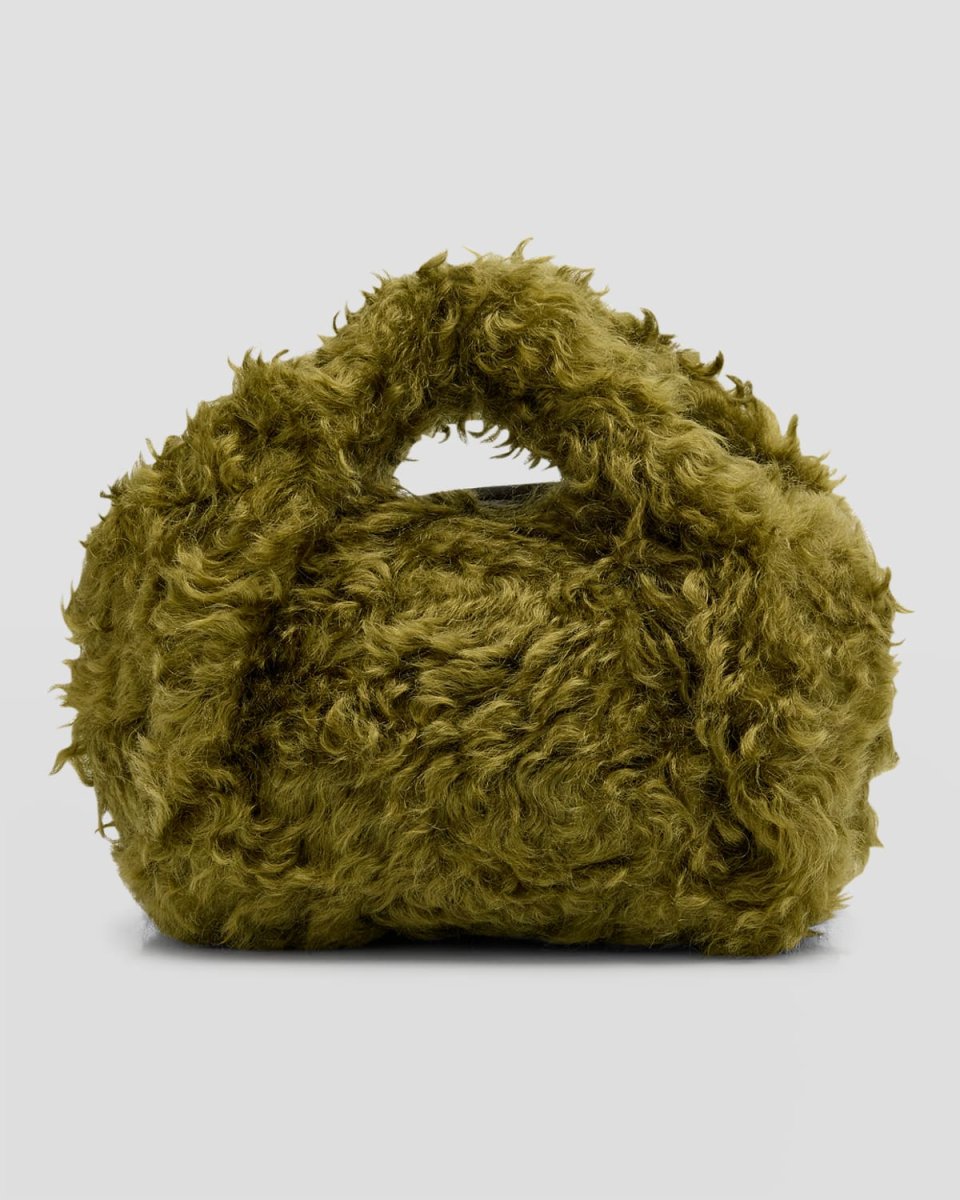 Twister Faux-Fur Top-Handle Bag