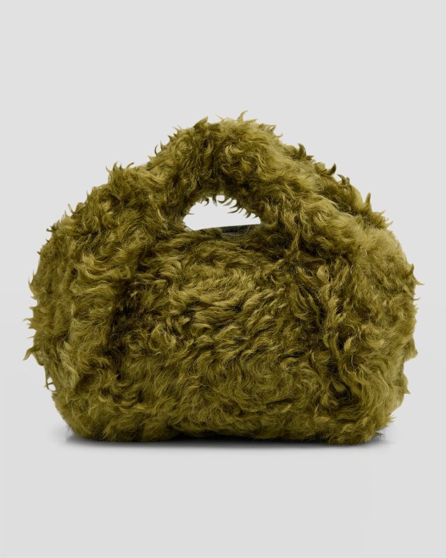 Twister Faux-Fur Top-Handle Bag