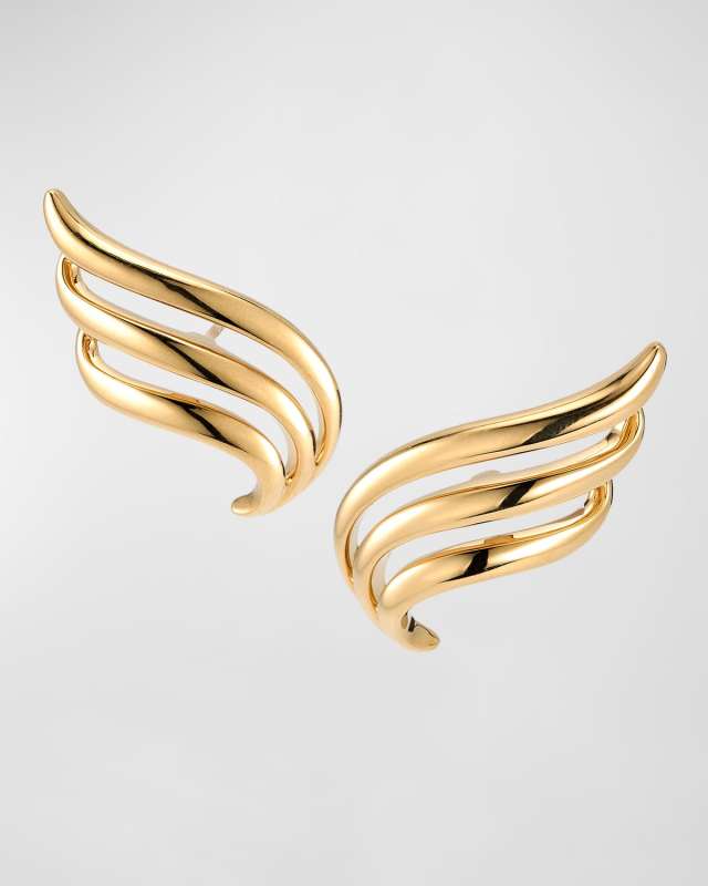 18K Large Wave Earrings