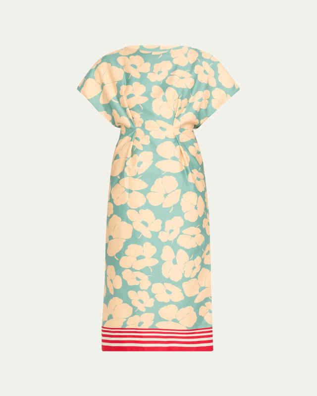 Dezos Floral-Print Midi Dress