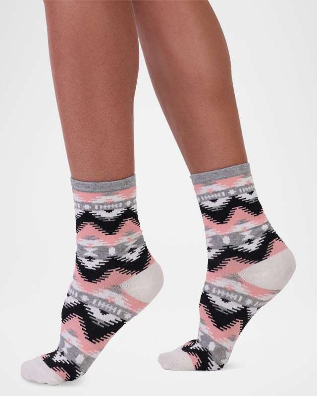 Alex Diamond Intarsia Wool-Blend Socks