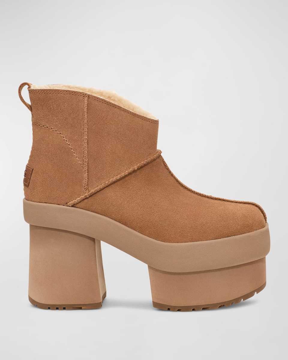 New Heights Suede Platform Ankle Boots