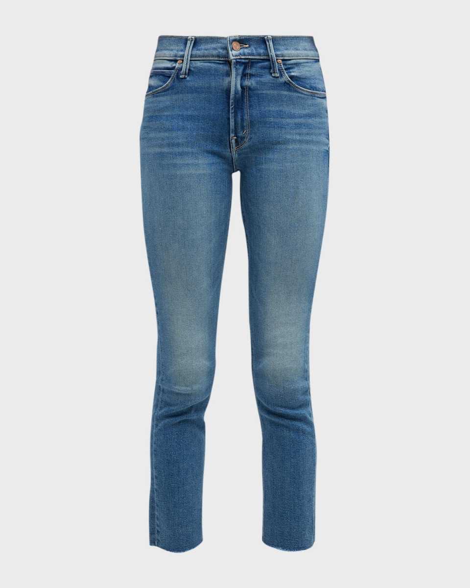 The Mid-Rise Dazzler Ankle Fray Jeans