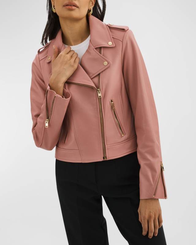 Donna Leather Biker Jacket