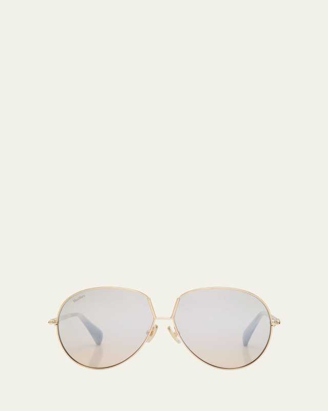 Design 8 Mirrored Metal Aviator Sunglasses