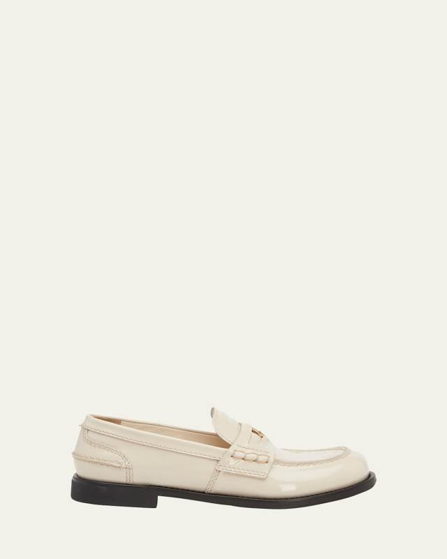 Patent Leather Coin Penny Loafers