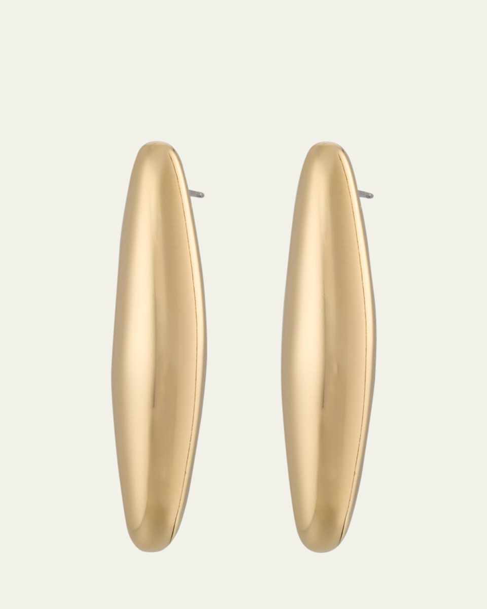 Canyon Gold-Plated Long Drop Earrings