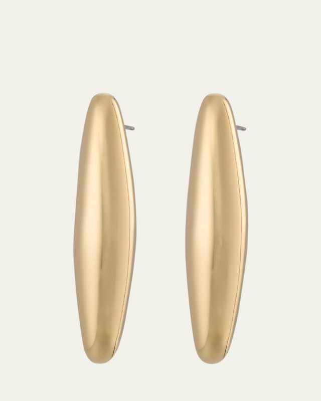 Canyon Gold-Plated Long Drop Earrings