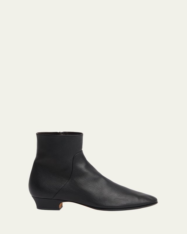 Anwar Leather Ankle Booties