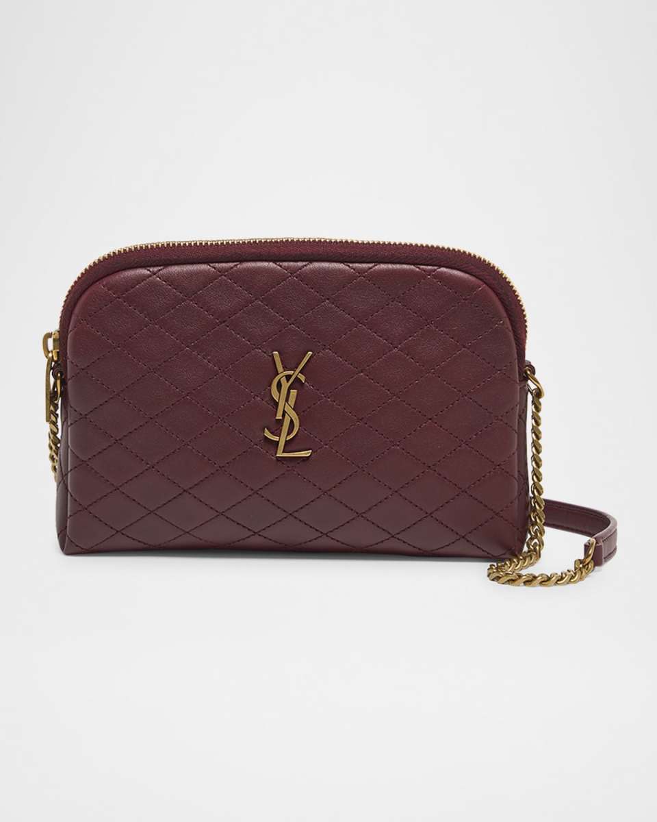 Gaby Mini YSL Crossbody Bag in Quilted Leather