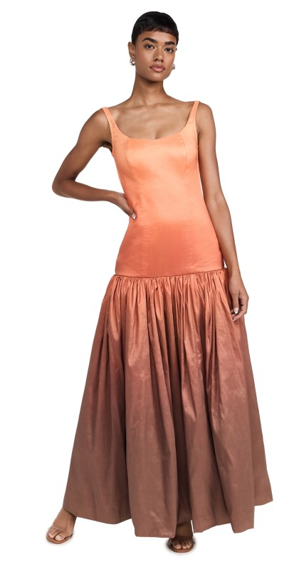 Rendoll Drop Waist Voluminous Dress Ombre