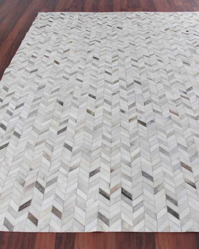 Burket Hand-Stitched Hair Hide Rug, 12' x 15'