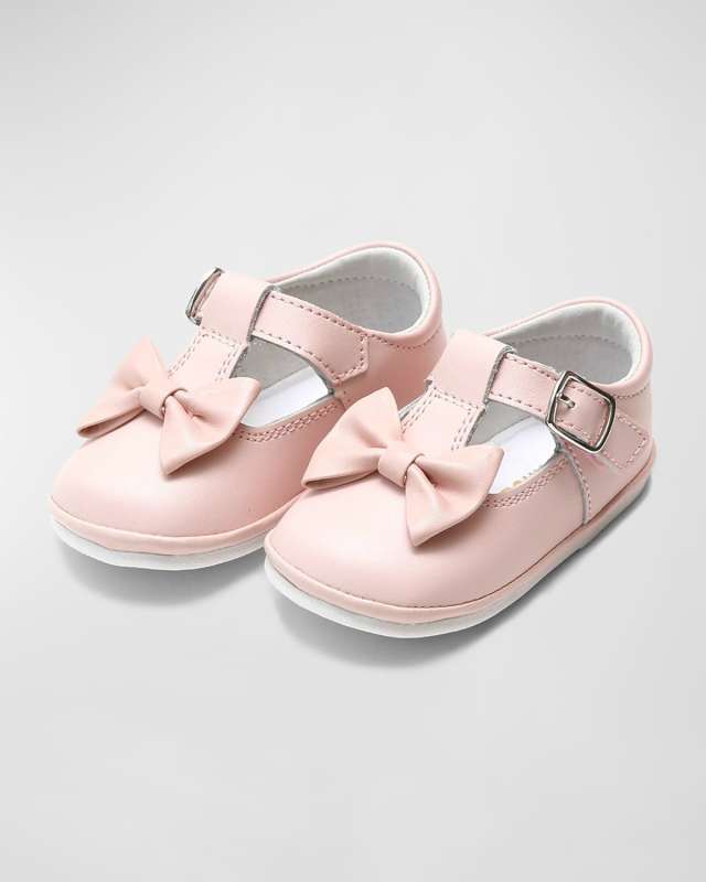 Minnie Bow Leather Mary Janes, Baby