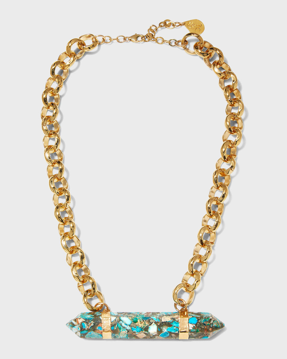 Turquoise Impression Jasper Necklace