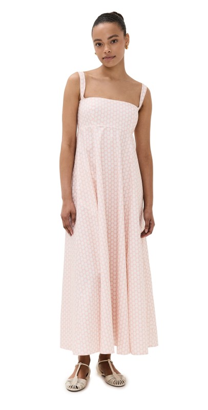 Hill House Home The Rowena Dress Baroque Shells in Pale Coral