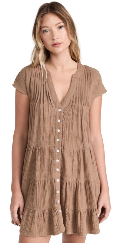 Marea Mackenzie Gauze Dress Dune