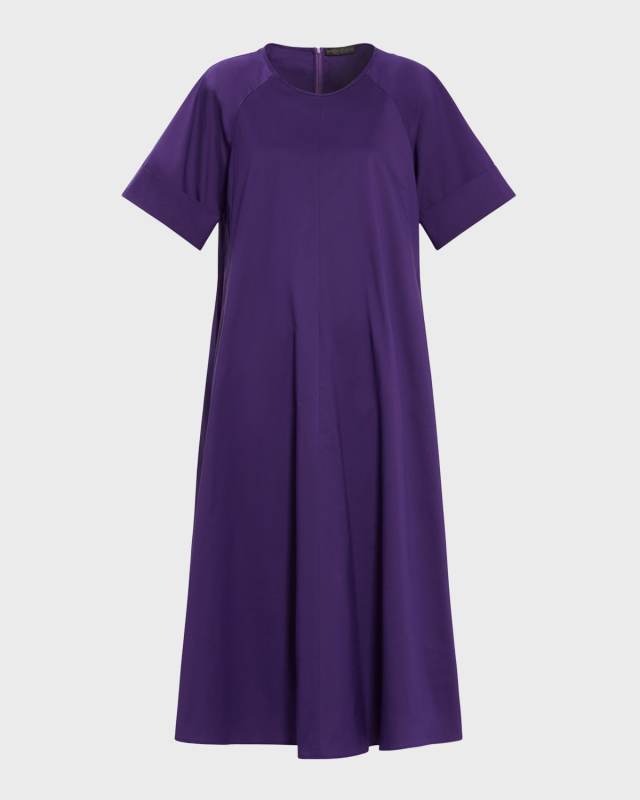 Plus Size Biagio Cotton Poplin Midi Dress