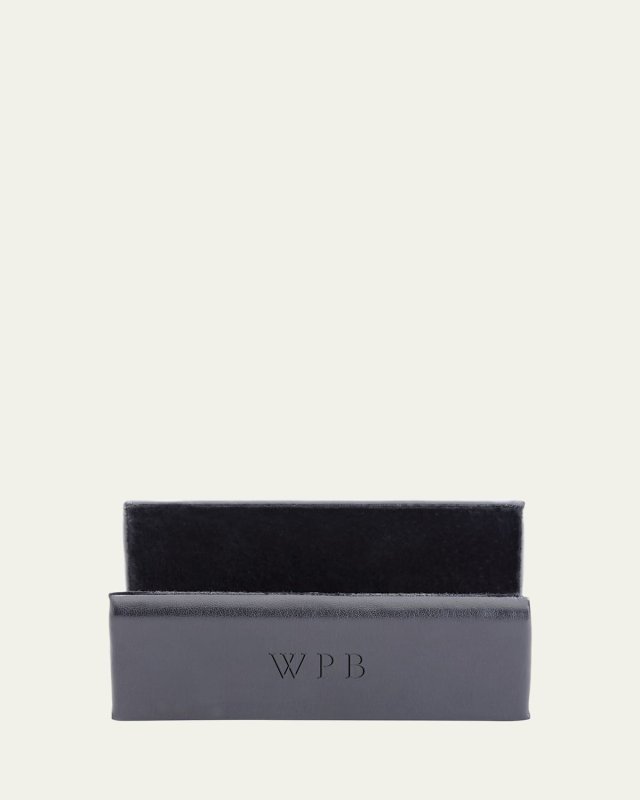 Personalized Leather Business Card Display Holder