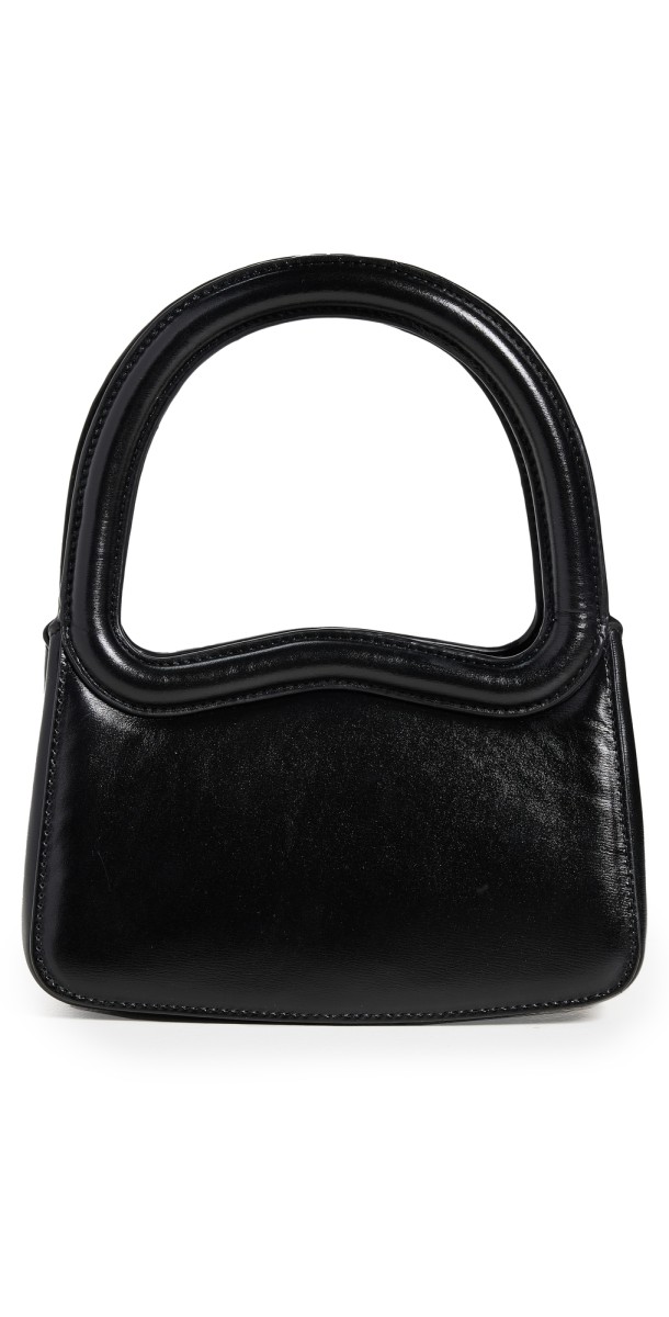Reformation Mini Monica Bag Black Leather
