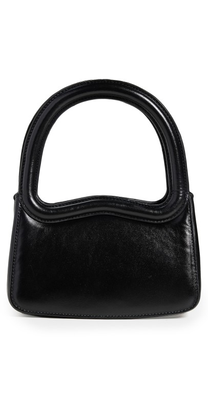 Reformation Mini Monica Bag Black Leather