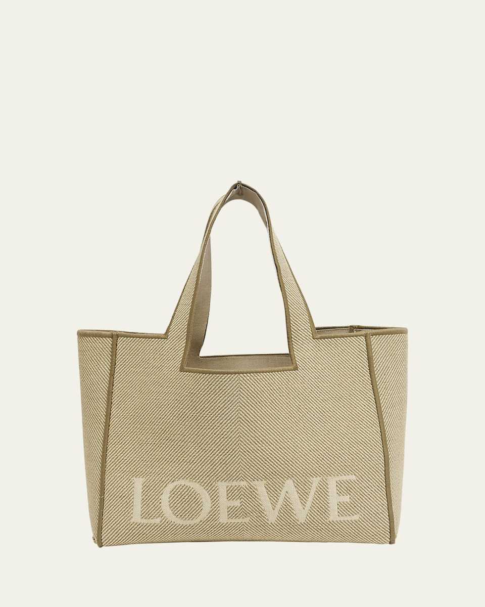 Small Canvas Jacquard Tote Bag