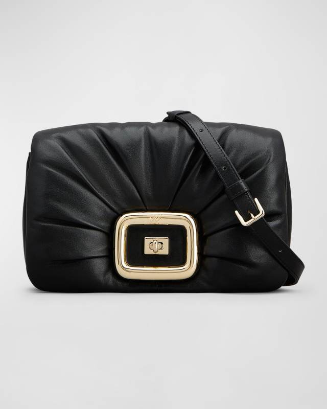 Viv Choc Flap Leather Shoulder Bag