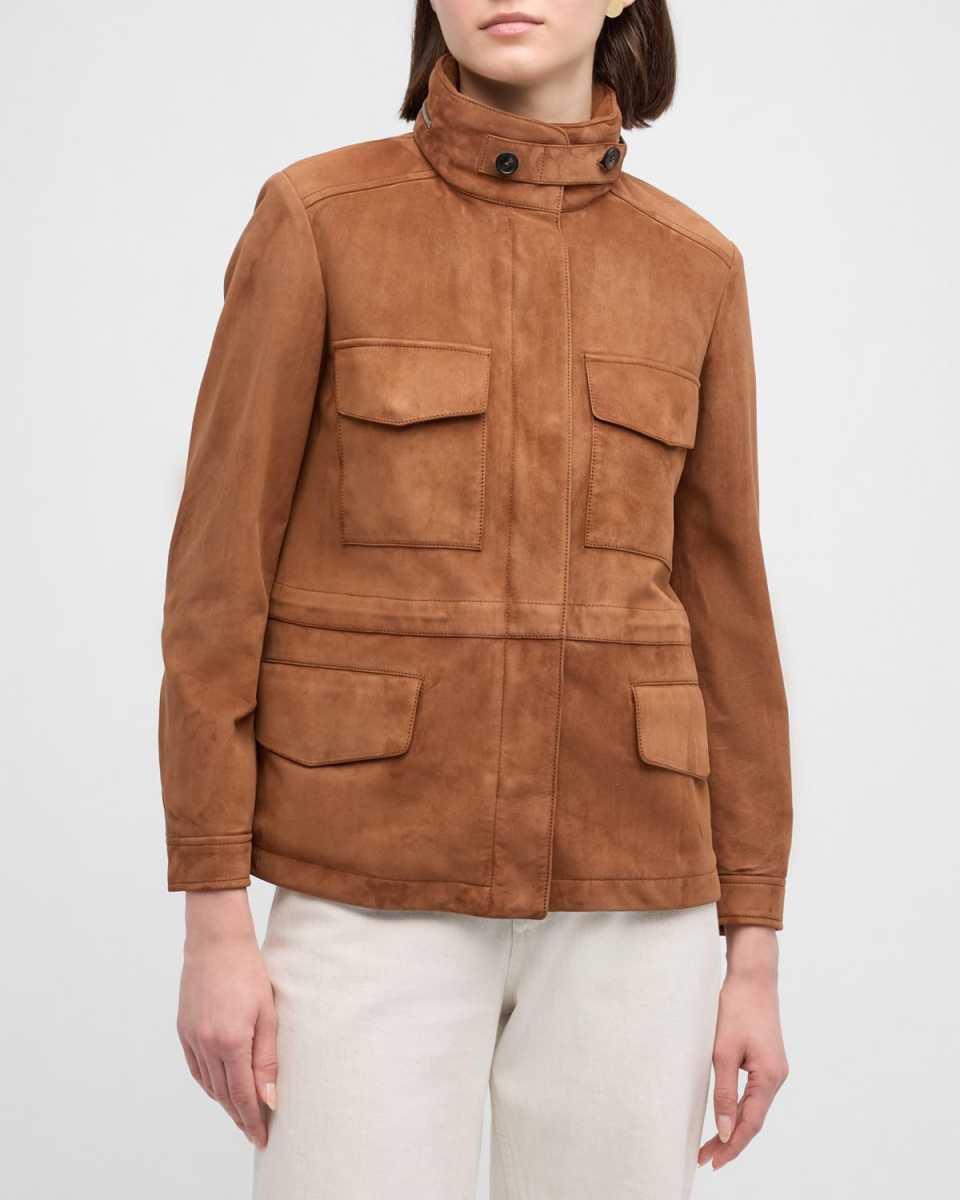 Iconic Mini Suede Traveler Coat