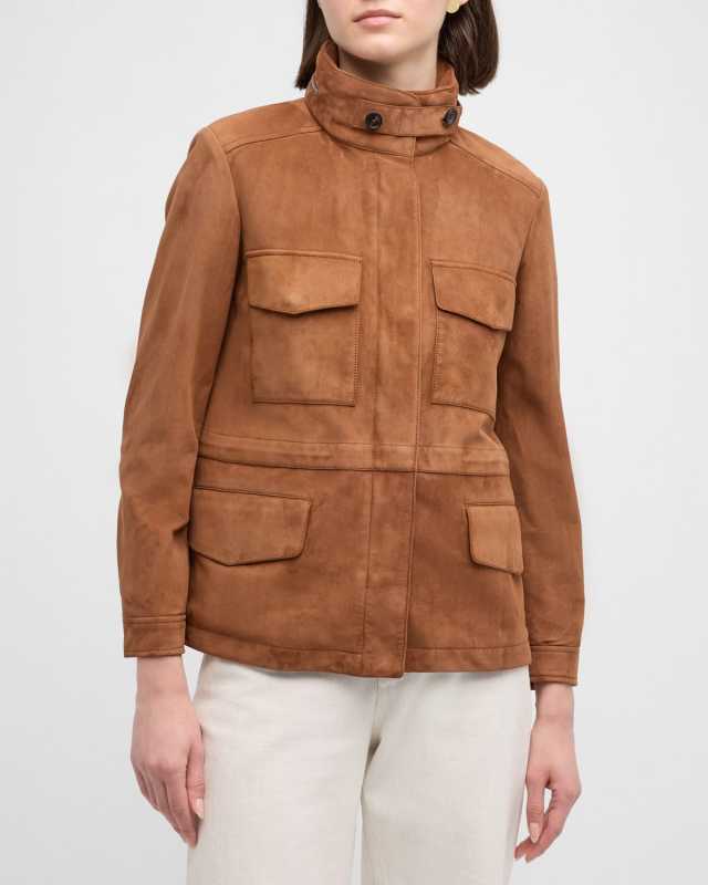 Iconic Mini Suede Traveler Coat