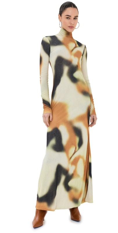 Nanushka Nemy Dress Smudged Graffiti