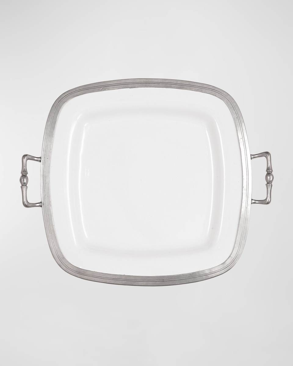 Tuscan Square Tray with Handles