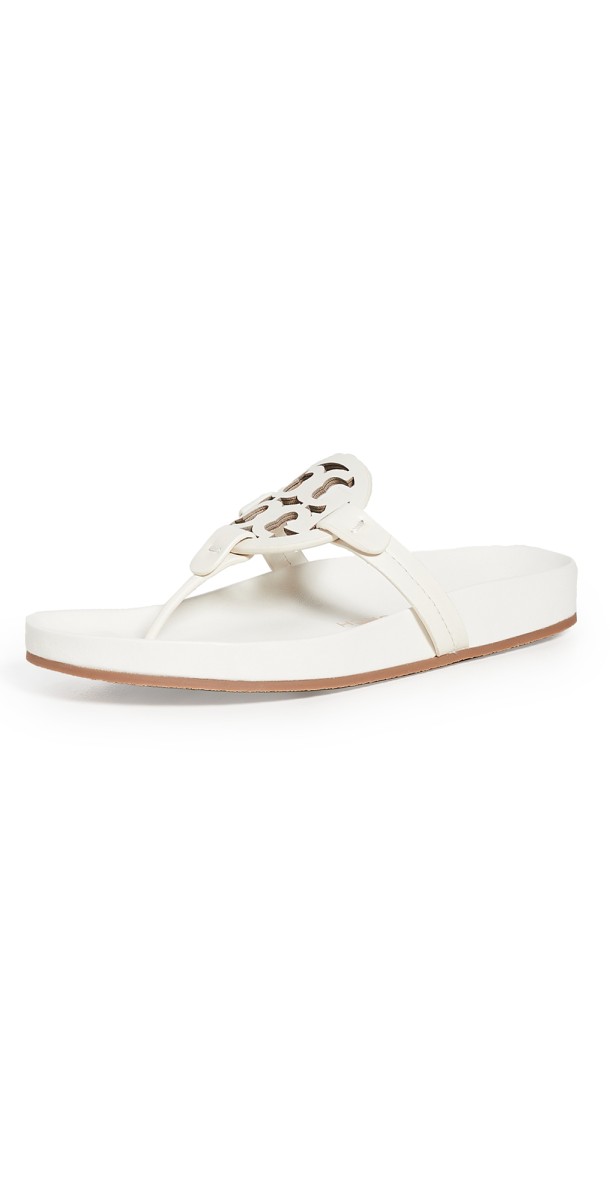 Tory Burch Miller Cloud Sandals New Ivory