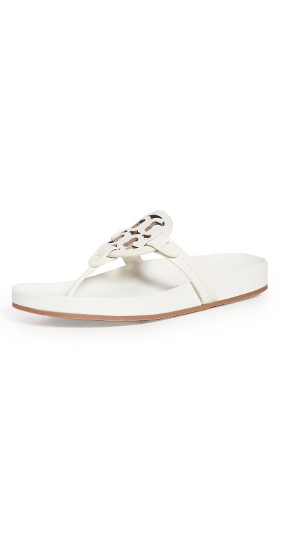 Tory Burch Miller Cloud Sandals New Ivory
