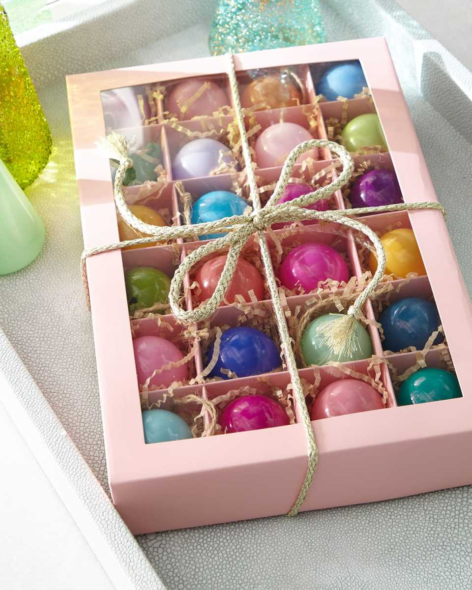 Ball Christmas Ornaments Box, Set of 24