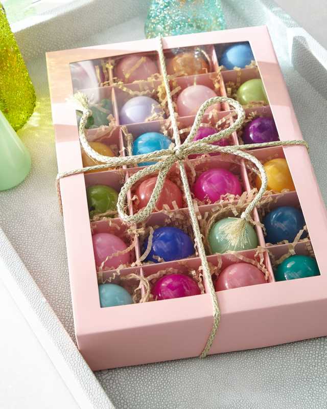 Ball Christmas Ornaments Box, Set of 24